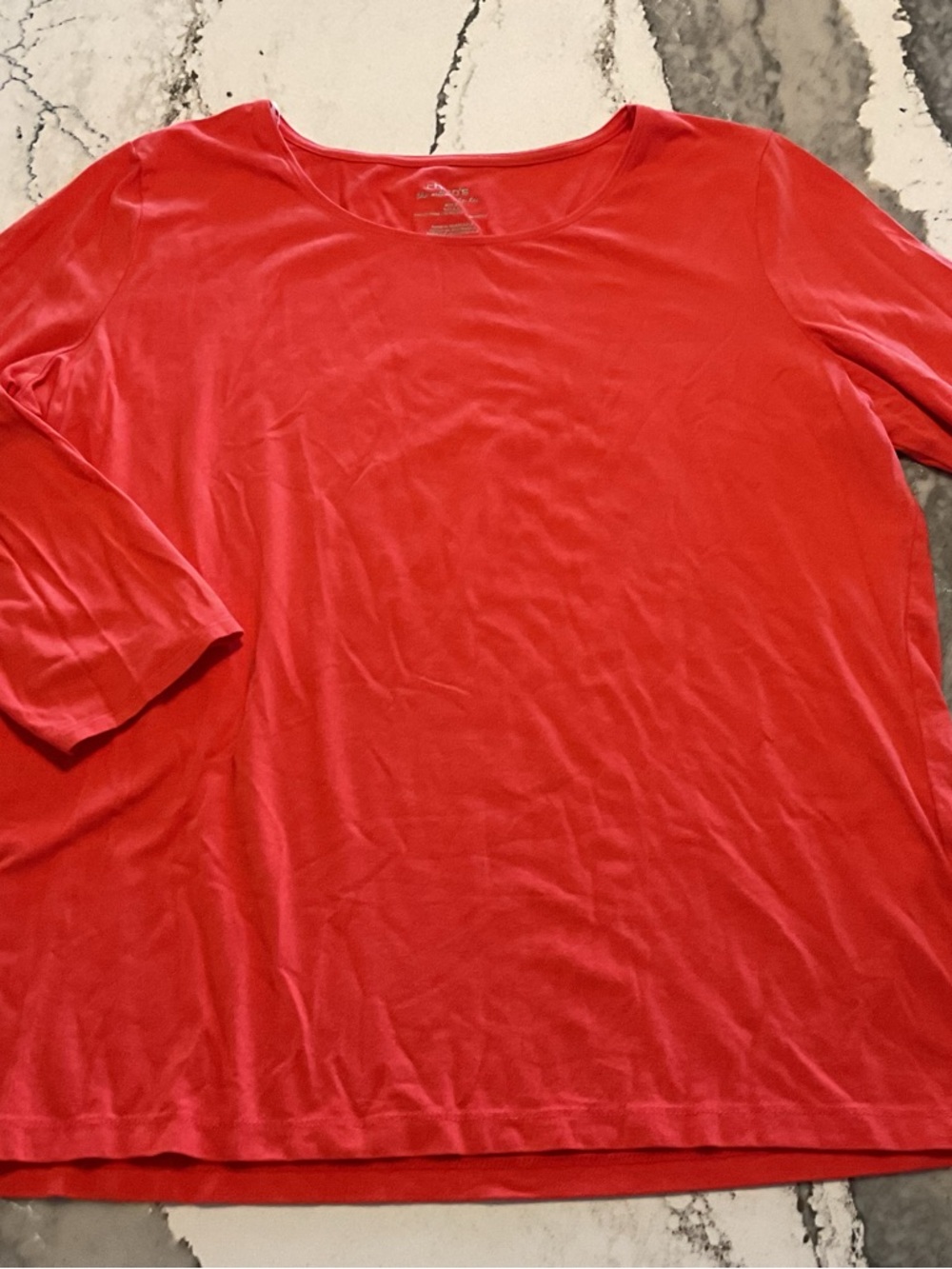 Chico’s Ultimate Tee 3/4 Sleeve Top Size 3 (XL)